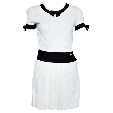 chanel white mini dress|Chanel tight dress.